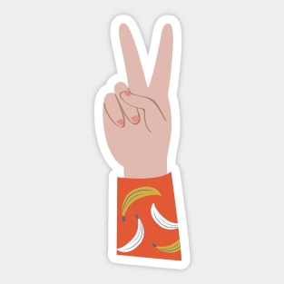 Peace Hands 4 Sticker